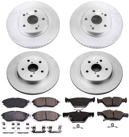 PowerStop Front & Rear Z17 Evolution Geomet Coated Brake Kit | Subaru Legacy (15) (CRK8405)