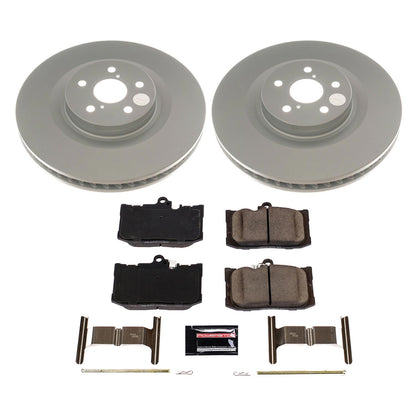 PowerStop Front Z17 Evolution Geomet Coated Brake Kit | Lexus GS350 (13-19) (CRK8418)