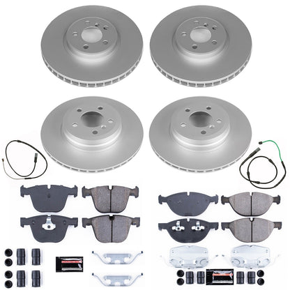 PowerStop Front and Rear Z17 Coated Brake Kit | BMW X6 (19) (CRK8442)