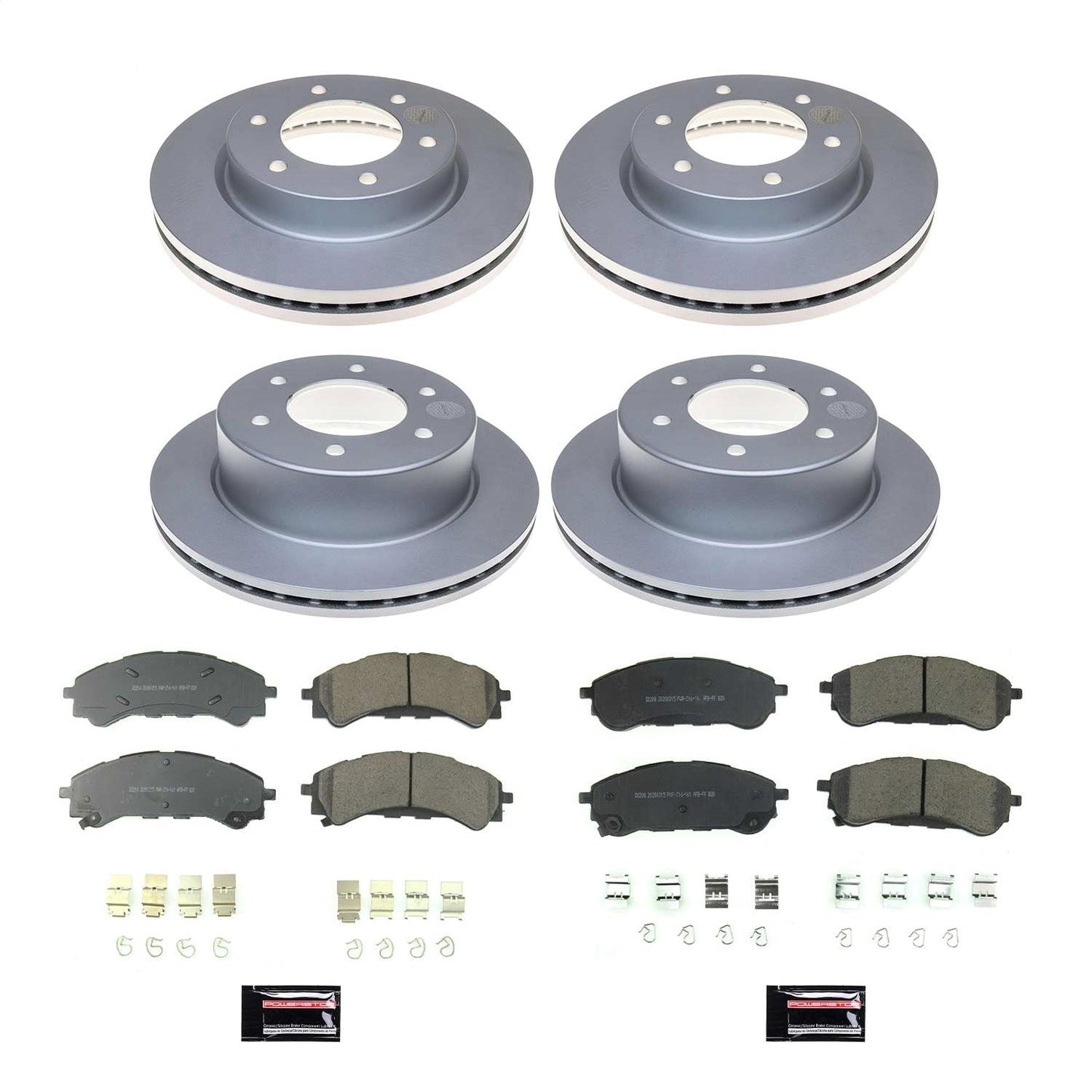 PowerStop Front & Rear Z17 Evolution Geomet Coated Brake Kit | Ford Ranger (19-21) (CRK8448)
