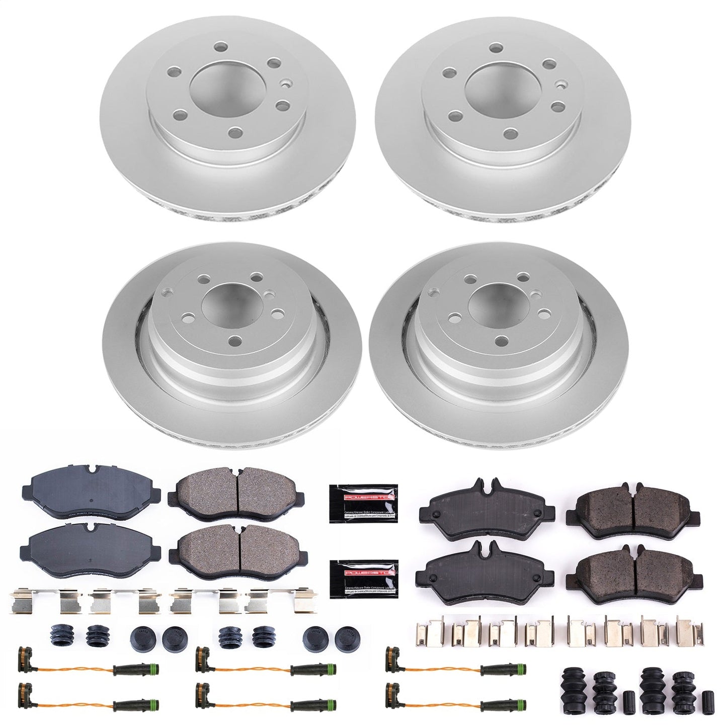 PowerStop Front & Rear Z17 Evolution Geomet Coated Brake Kit | Freightliner Sprinter 2500 (07-08) (CRK8449)