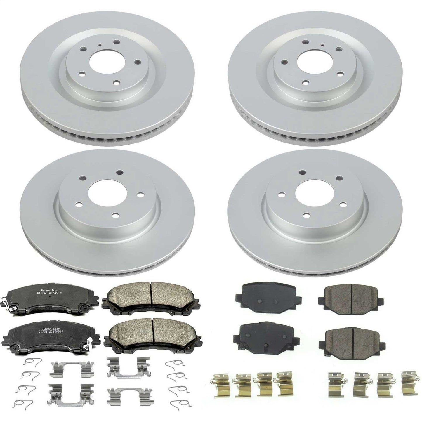PowerStop Front & Rear Z17 Evolution Geomet Coated Brake Kit | Infiniti QX50 (19) (CRK8451)