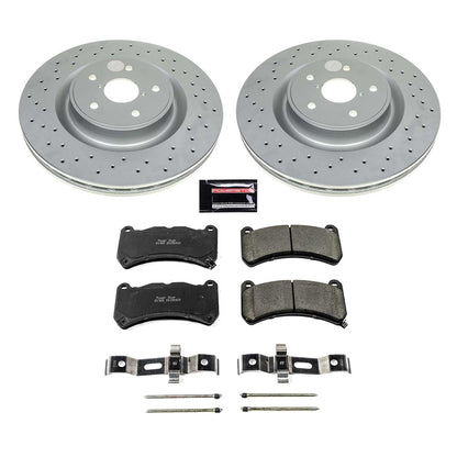 PowerStop Front Z17 Coated Brake Kit | Subaru WRX STI (18-20) (CRK8482)