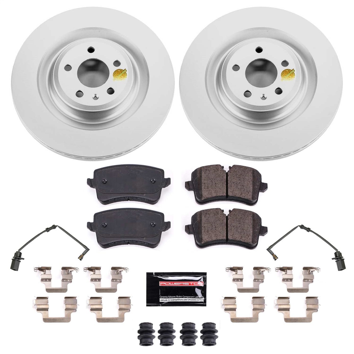 PowerStop Rear Z23 Evolution Sport Coated Brake Kit | Audi S8 (18) (CRK8486)