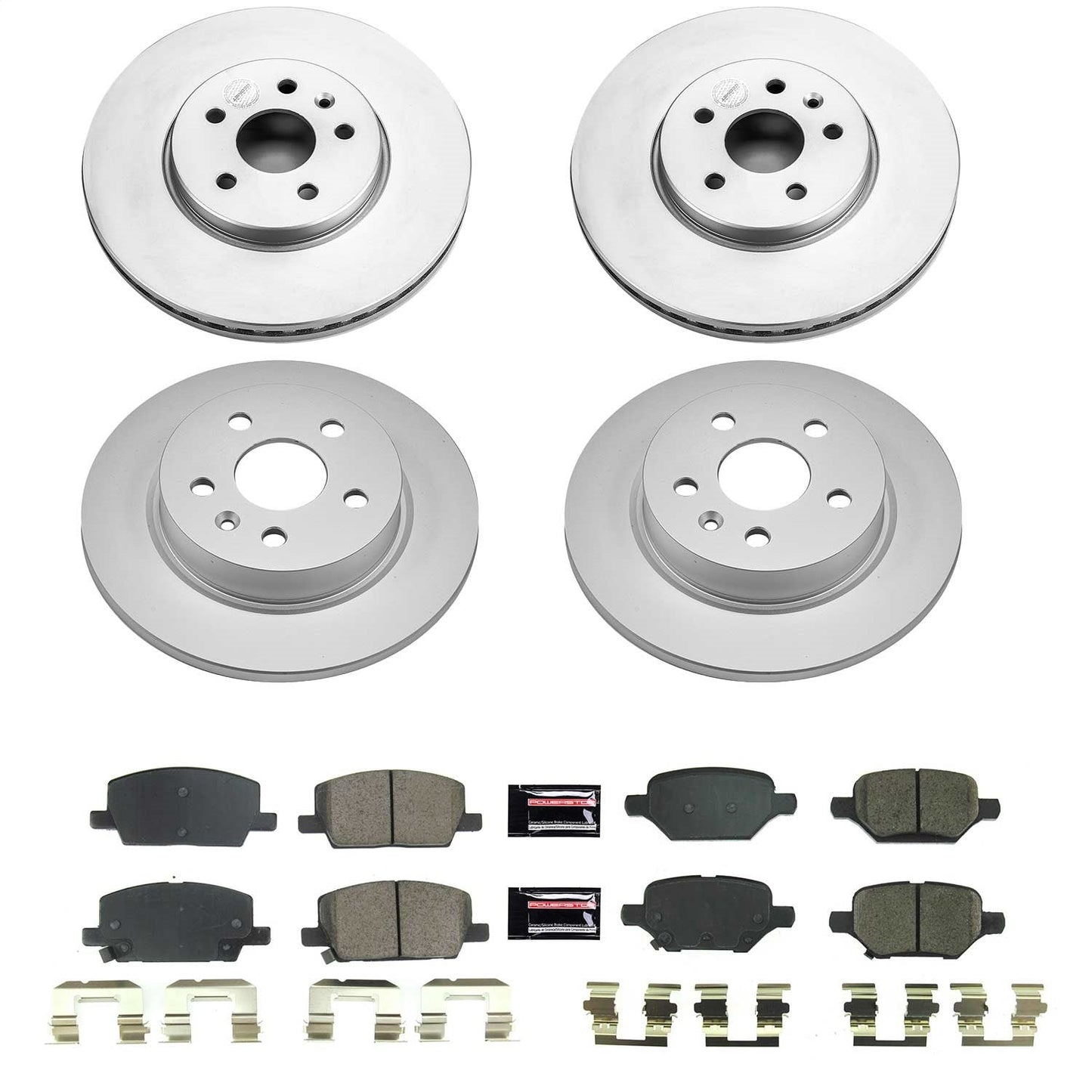PowerStop Front & Rear Z17 Evolution Geomet Coated Brake Kit | Buick Encore (18-20) (CRK8505)