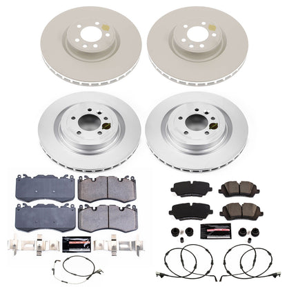 PowerStop Front & Rear Z23 Coated Brake Kit | Land Rover Range Rover (18-21) (CRK8513)