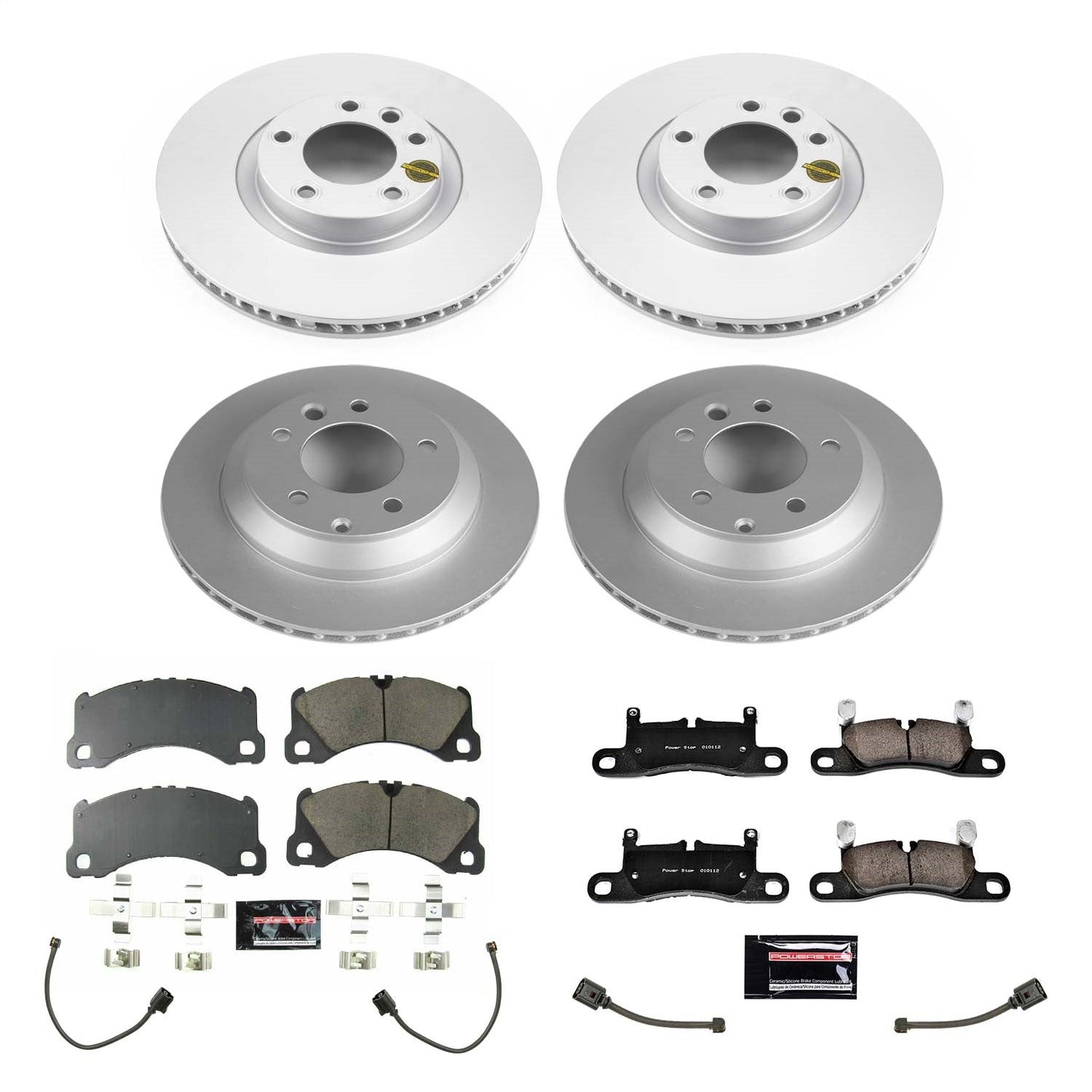 PowerStop Front & Rear Z23 Evolution Sport Coated Brake Kit | Porsche Cayenne (13-18) (CRK8516)