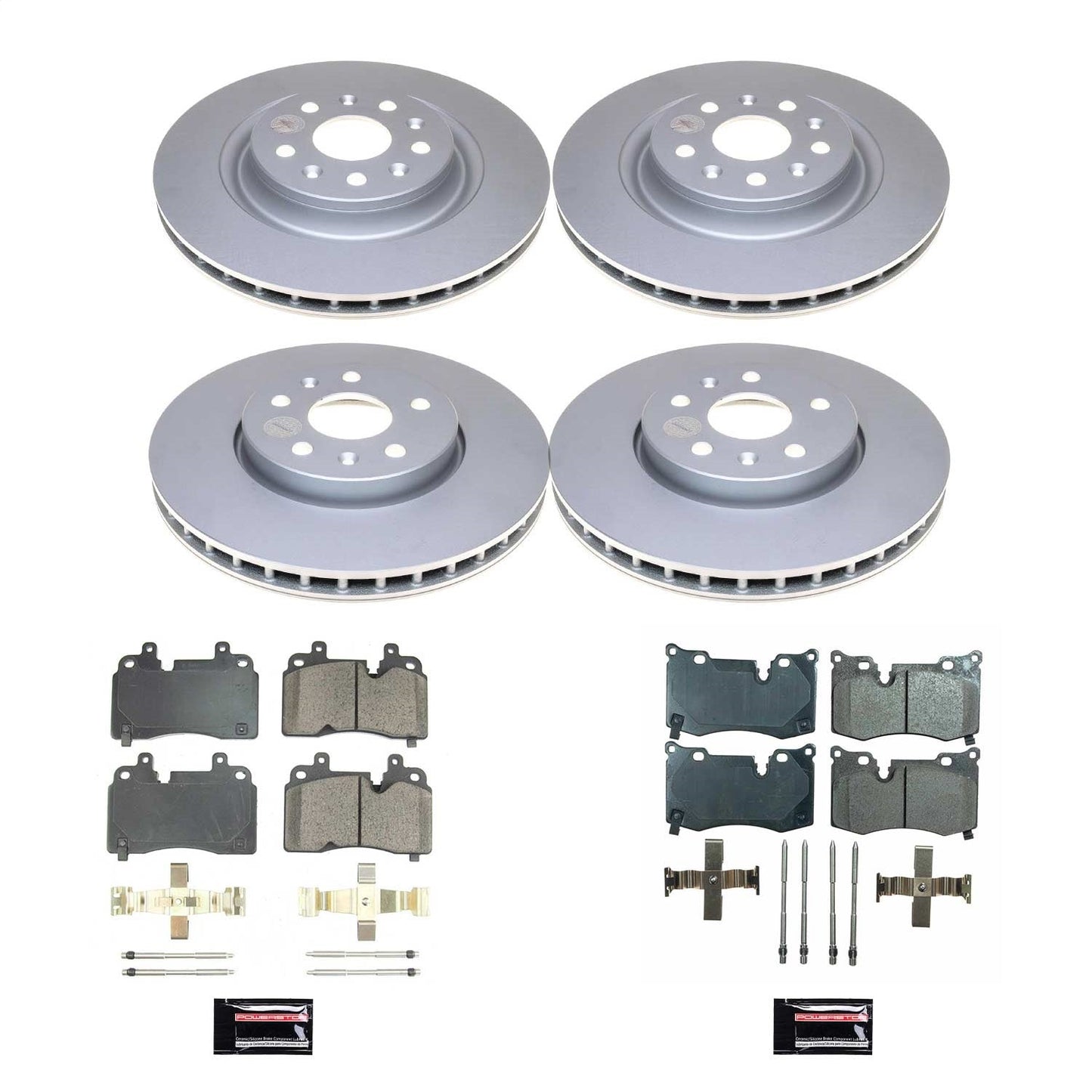 PowerStop Front & Rear Z17 Coated Brake Kit | Chevrolet Corvette (20-21) (CRK8527)