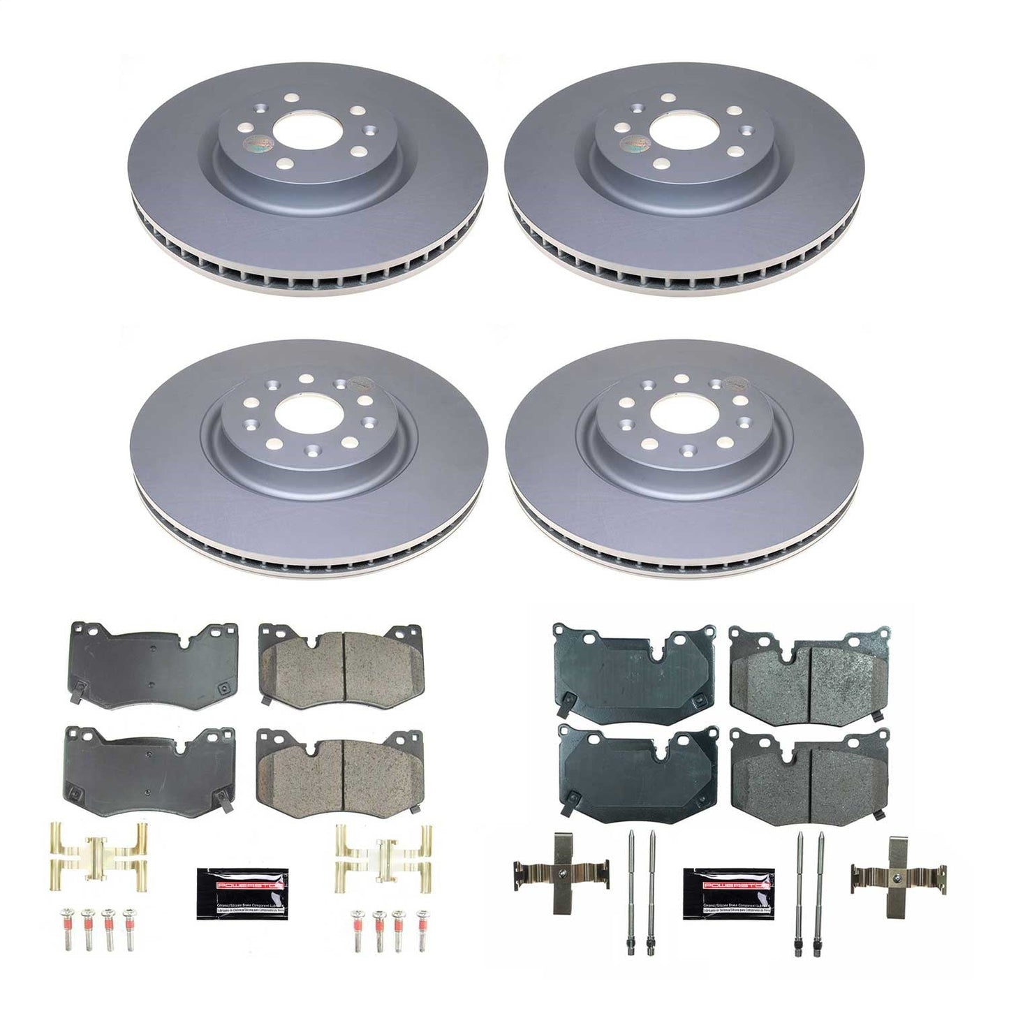 PowerStop Front & Rear Z17 Coated Brake Kit | Chevrolet Corvette (20-21) (CRK8530)