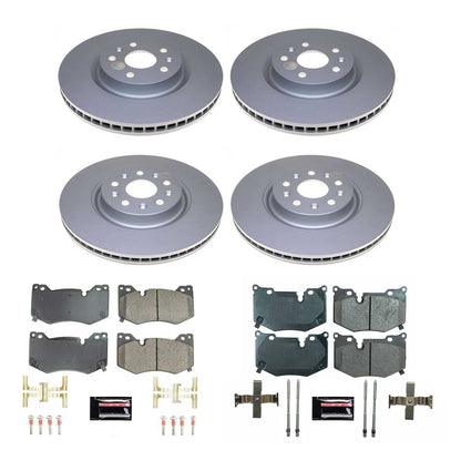 PowerStop Front & Rear Z17 Coated Brake Kit | Chevrolet Corvette (20-21) (CRK8530)