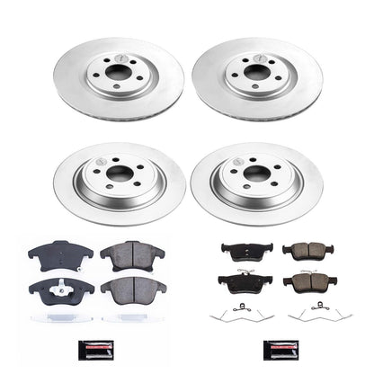 PowerStop Front & Rear Z17 Evolution Geomet Coated Brake Kit | Ford Police Responder Hybrid (19-20) (CRK8541)