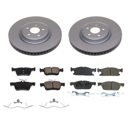 PowerStop Front and Rear Z17 Coated Brake Kit | Ford Edge (19-22) (CRK8543)