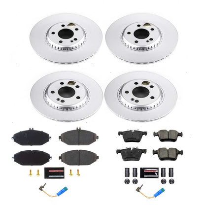 PowerStop Z23 Evolution Sport Coated Front & Rear Brake Kit | Mercedes-Benz C300 (19-20) (CRK8546)