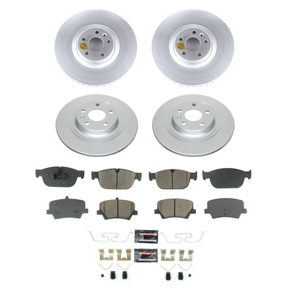 PowerStop Front and Rear Z23 Coated Brake Kit | Volvo XC40 (19-20) (CRK8553)