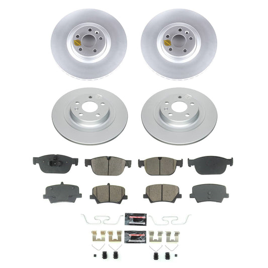 PowerStop Front and Rear Z23 Coated Brake Kit | Volvo XC40 (19-20) (CRK8553)