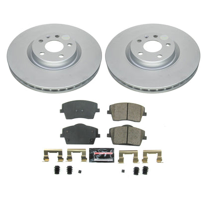 PowerStop Front Z23 Coated Brake Kit | Volvo XC40 (19-22) (CRK8574)