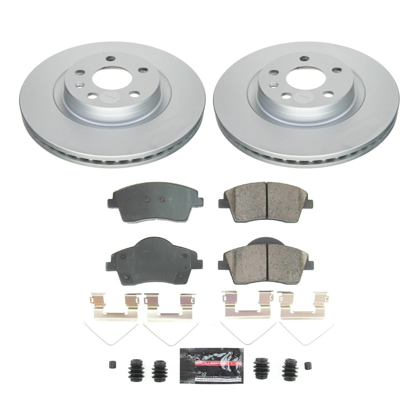 PowerStop Front Z23 Coated Brake Kit | Volvo XC40 (19-20) (CRK8577)