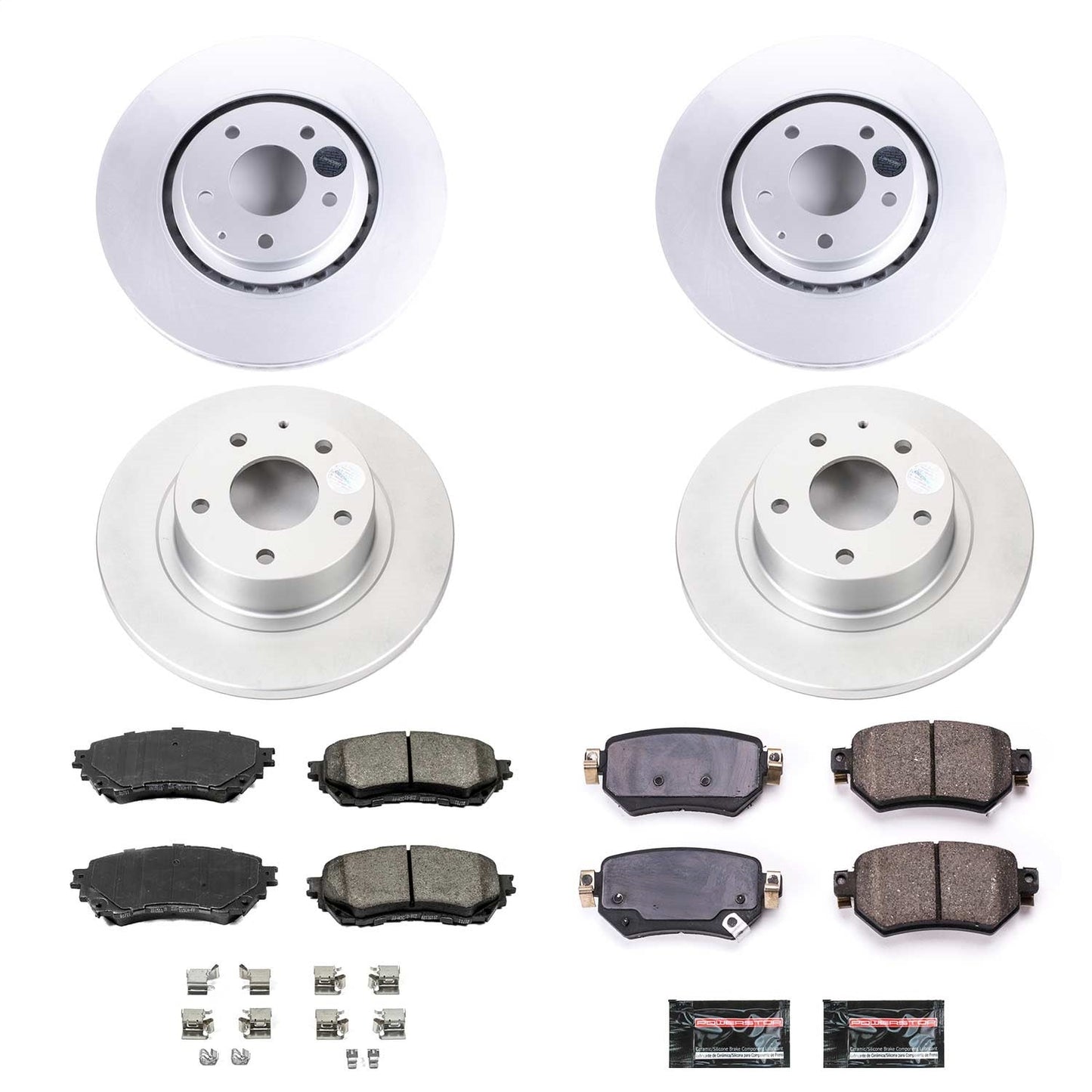 PowerStop Front & Rear Z17 Evolution Geomet Coated Brake Kit | Mazda 6 (19-20) (CRK8618)