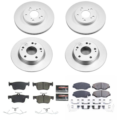 PowerStop Front & Rear Z17 Evolution Geomet Coated Brake Kit | Honda Civic (20) (CRK8620)