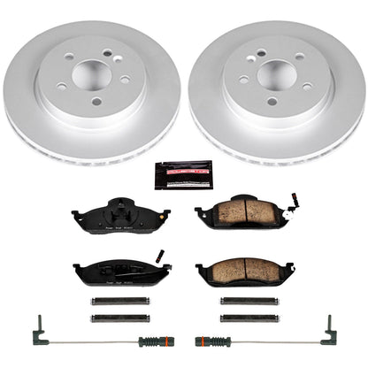 PowerStop Front Z23 Evolution Sport Coated Brake Kit | Mercedes-Benz ML320 (98-03) (CRK864)