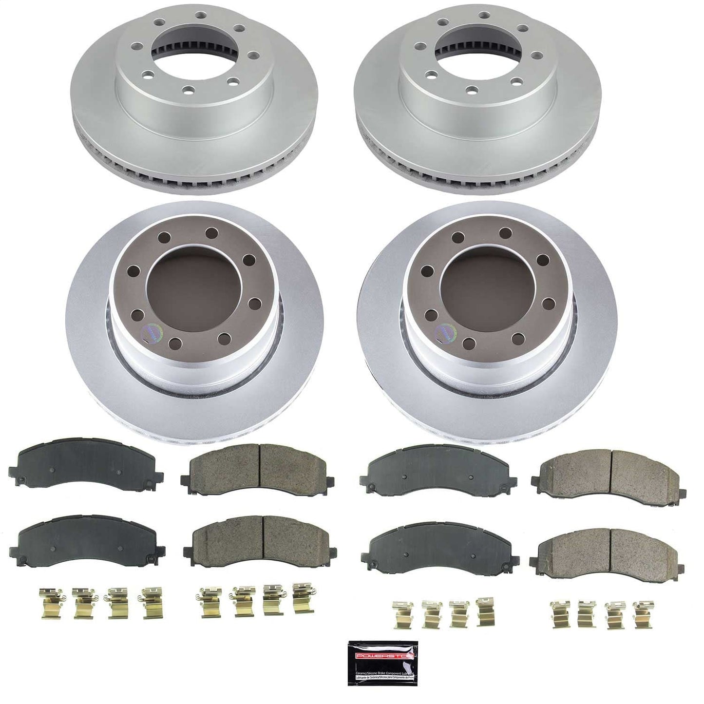 PowerStop Front & Rear Z17 Coated Brake Kit | Ram 2500 (19-22) (CRK8640)