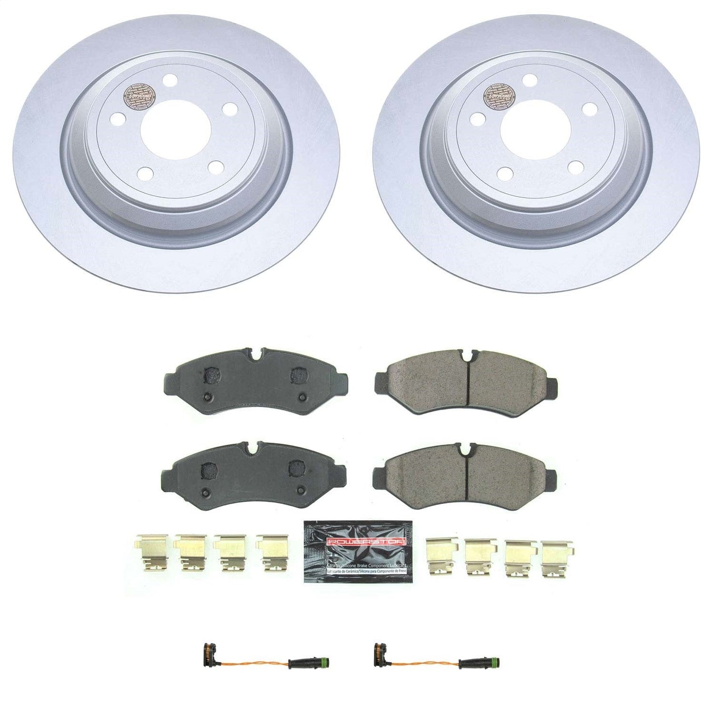 PowerStop Rear Z23 Evolution Sport Coated Brake Kit | Mercedes-Benz Sprinter 3500 (20) (CRK8649)