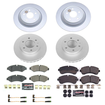 PowerStop Front & Rear Z23 Evolution Sport Coated Brake Kit | Mercedes-Benz Sprinter 3500 (20) (CRK8659)