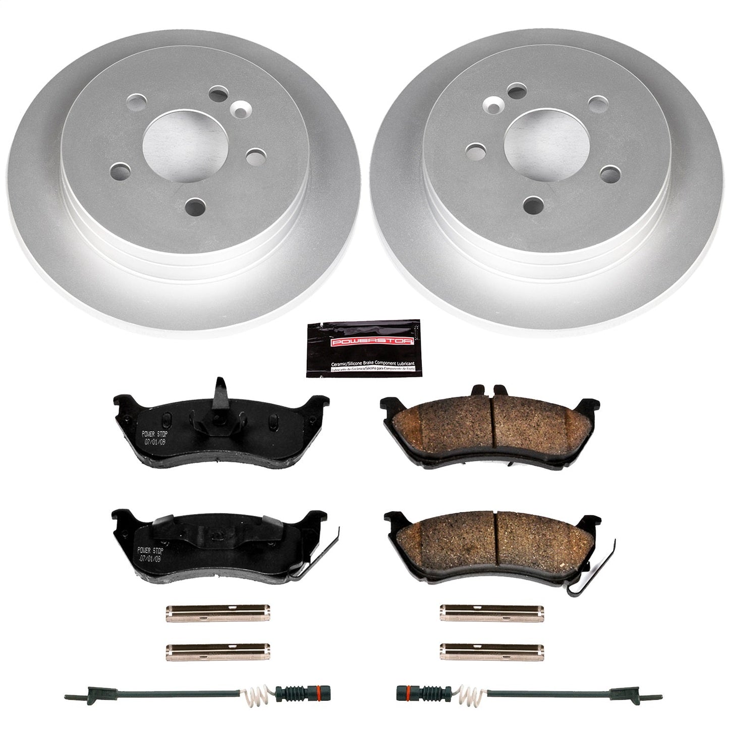 PowerStop Rear Z23 Evolution Sport Coated Brake Kit | Mercedes-Benz ML320 (98-03) (CRK866)