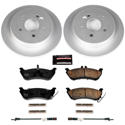 PowerStop Rear Z23 Evolution Sport Coated Brake Kit | Mercedes-Benz ML320 (98-03) (CRK866)