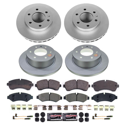 PowerStop Front and Rear Z23 Coated Brake Kit | Mercedes-Benz Sprinter 2500 (19-24) (CRK8661)