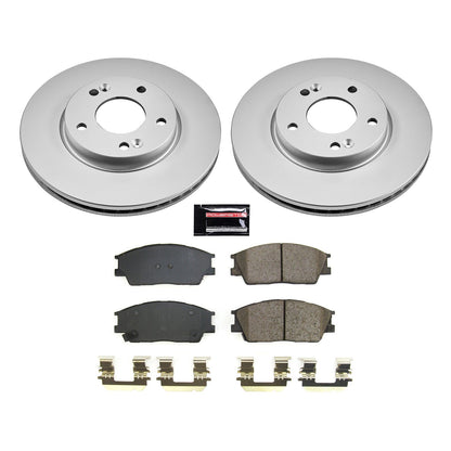 PowerStop Front Z17 Coated Brake Kit | Kia Soul (20-21) (CRK8663)