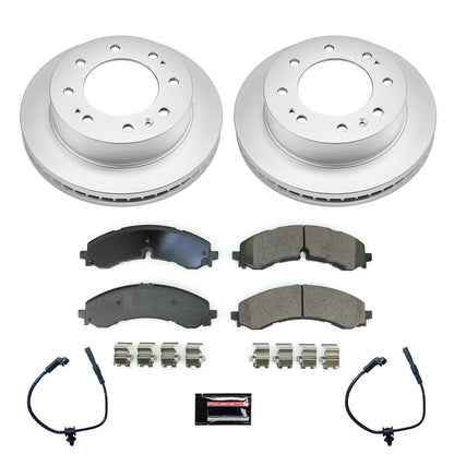 PowerStop Front Z17 Coated Brake Kit | GMC Sierra 3500 HD (20-21) (CRK8670)