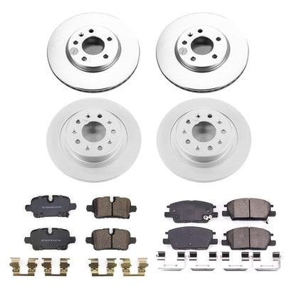 PowerStop Front & Rear Z17 Coated Brake Kit | Chevrolet Malibu (20) (CRK8685)