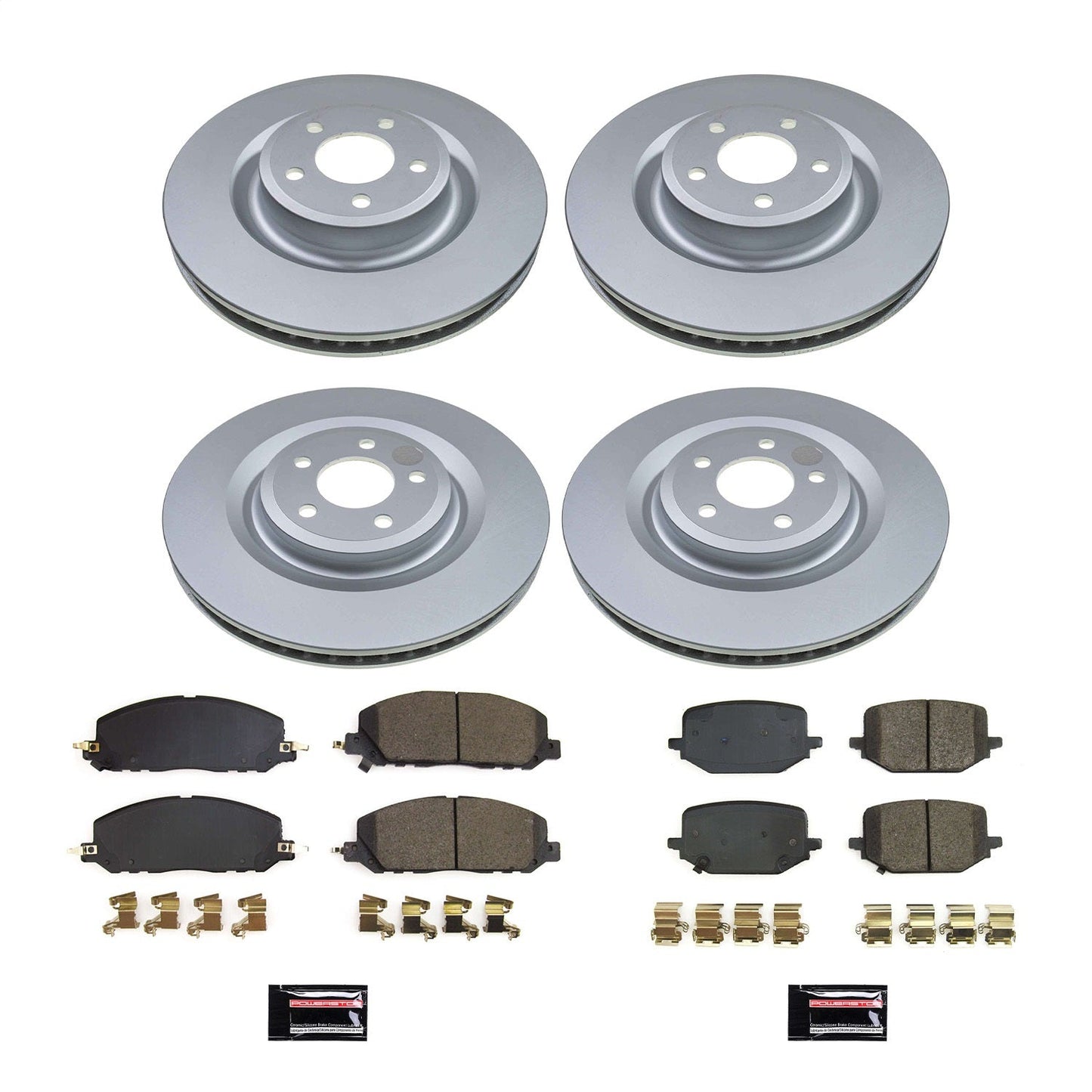 PowerStop Front & Rear Z17 Coated Brake Kit | Lincoln Aviator (20-22) (CRK8696)