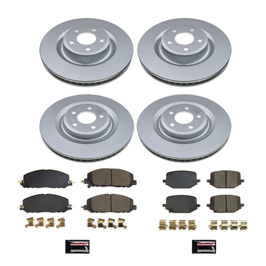PowerStop Front & Rear Z17 Coated Brake Kit | Lincoln Aviator (20-22) (CRK8696)