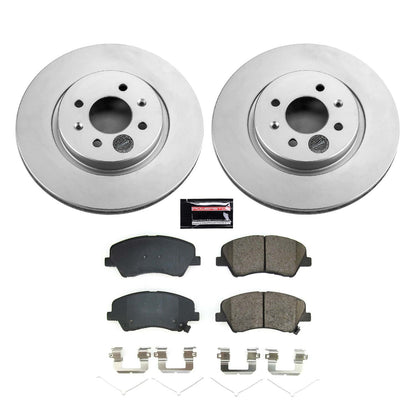 PowerStop Front Z17 Coated Brake Kit | Hyundai Accent (18-21) (CRK8699)