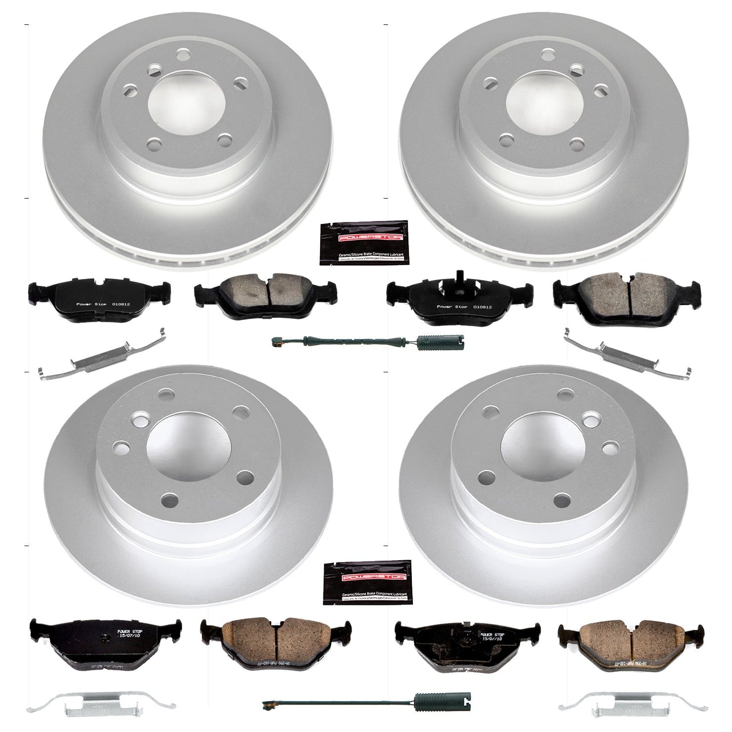 PowerStop Front & Rear Z23 Evolution Sport Coated Brake Kit | BMW Z3 (01-02) (CRK870)