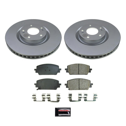 PowerStop Front Z17 Coated Brake Kit | Kia Sorento (21) (CRK8703)