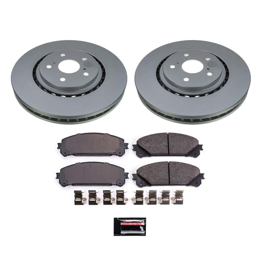 PowerStop Front Z17 Coated Brake Kit | Toyota Sienna (21) (CRK8705)