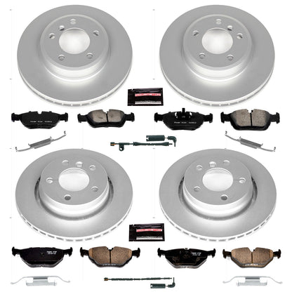 PowerStop Z23 Evolution Sport Coated Front & Rear Brake Kit | BMW 323i (00-05) (CRK871)