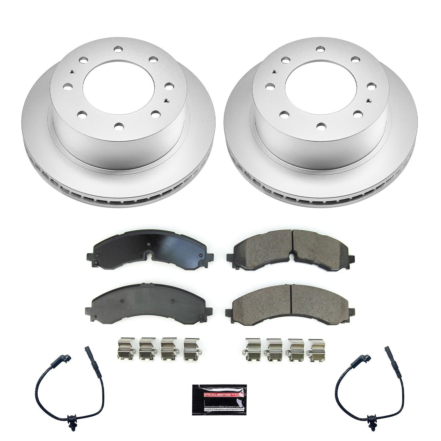 PowerStop Rear Z17 Coated Brake Kit | GMC Sierra 2500 HD (20) (CRK8713)