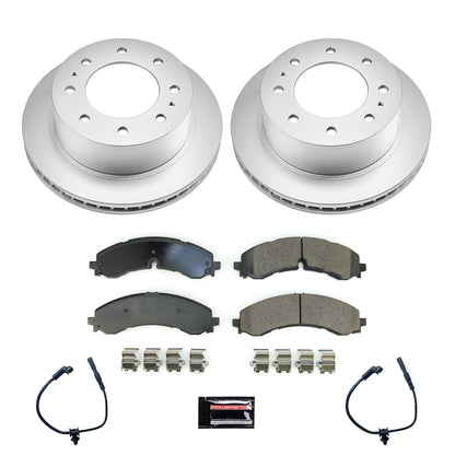 PowerStop Rear Z17 Coated Brake Kit | GMC Sierra 2500 HD (20) (CRK8713)