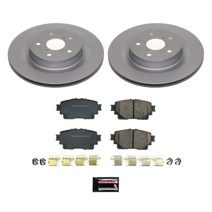 PowerStop Rear Z17 Coated Brake Kit | Toyota Sienna (21-22) (CRK8716)
