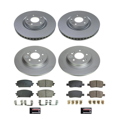 PowerStop Front & Rear Z17 Coated Brake Kit | Kia Sorento (21) (CRK8733)