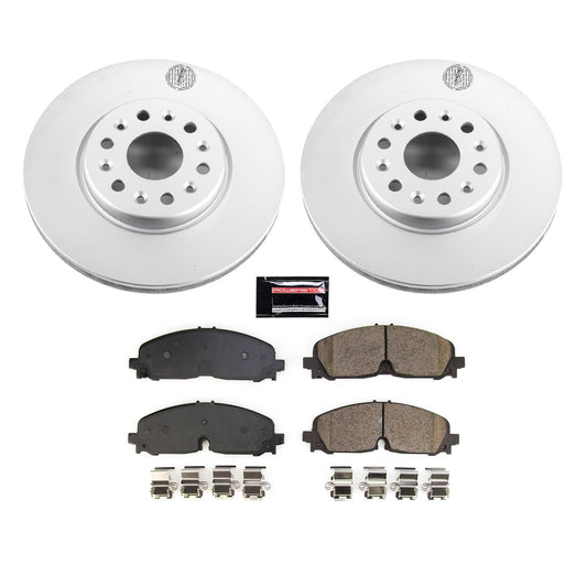 PowerStop Front Z17 Coated Brake Kit | GMC Acadia (21) (CRK8739)