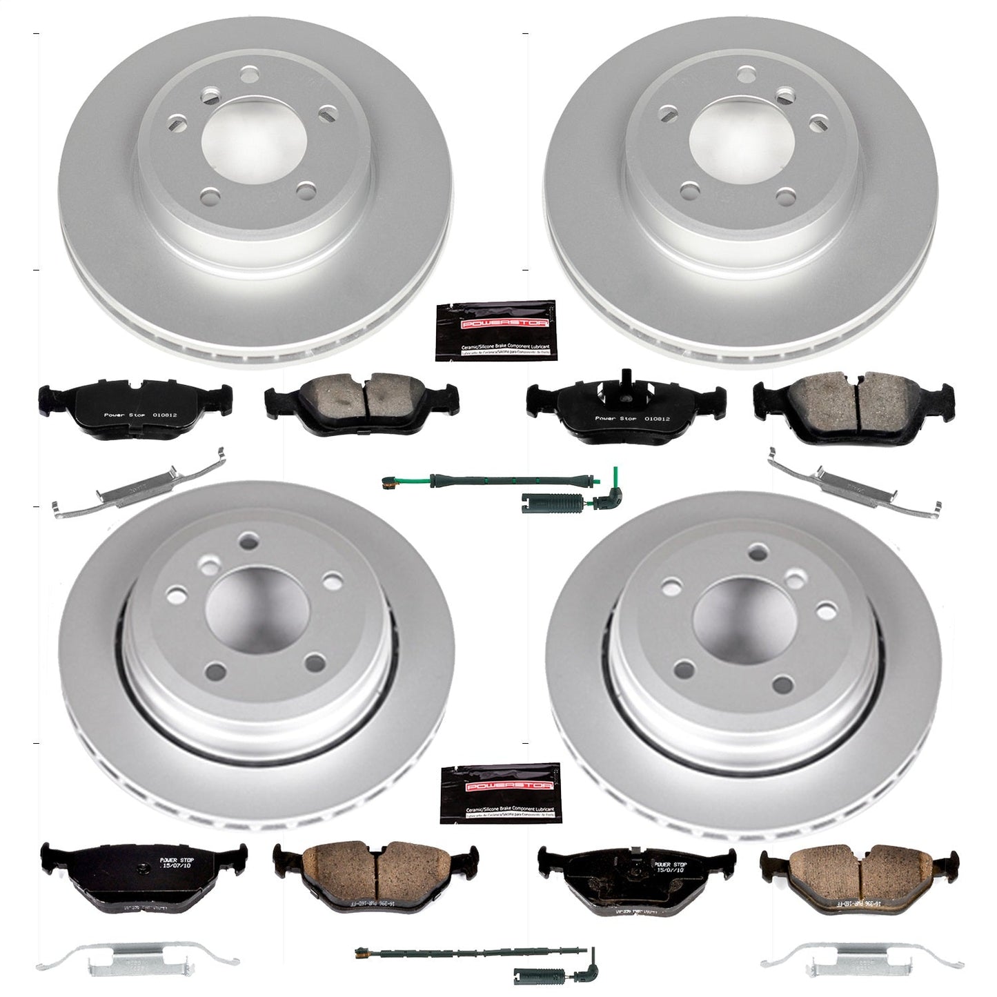 PowerStop Front & Rear Z23 Evolution Sport Coated Brake Kit | BMW 325xi (01-05) (CRK874)