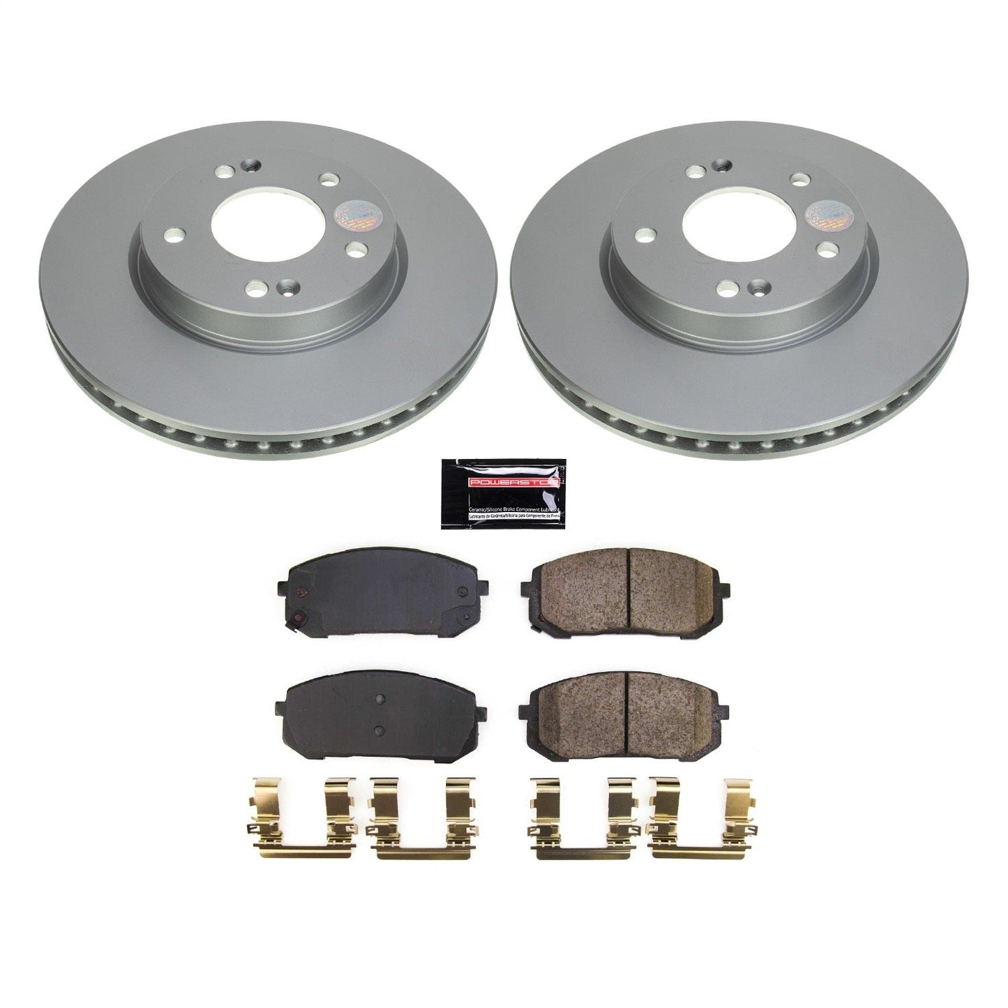 PowerStop Front Z17 Coated Brake Kit | Hyundai Elantra (21-22) (CRK8748)