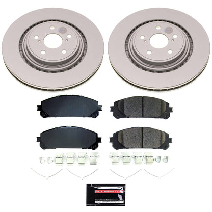 PowerStop Front Z17 Coated Brake Kit | Toyota Highlander (20-22) (CRK8753)