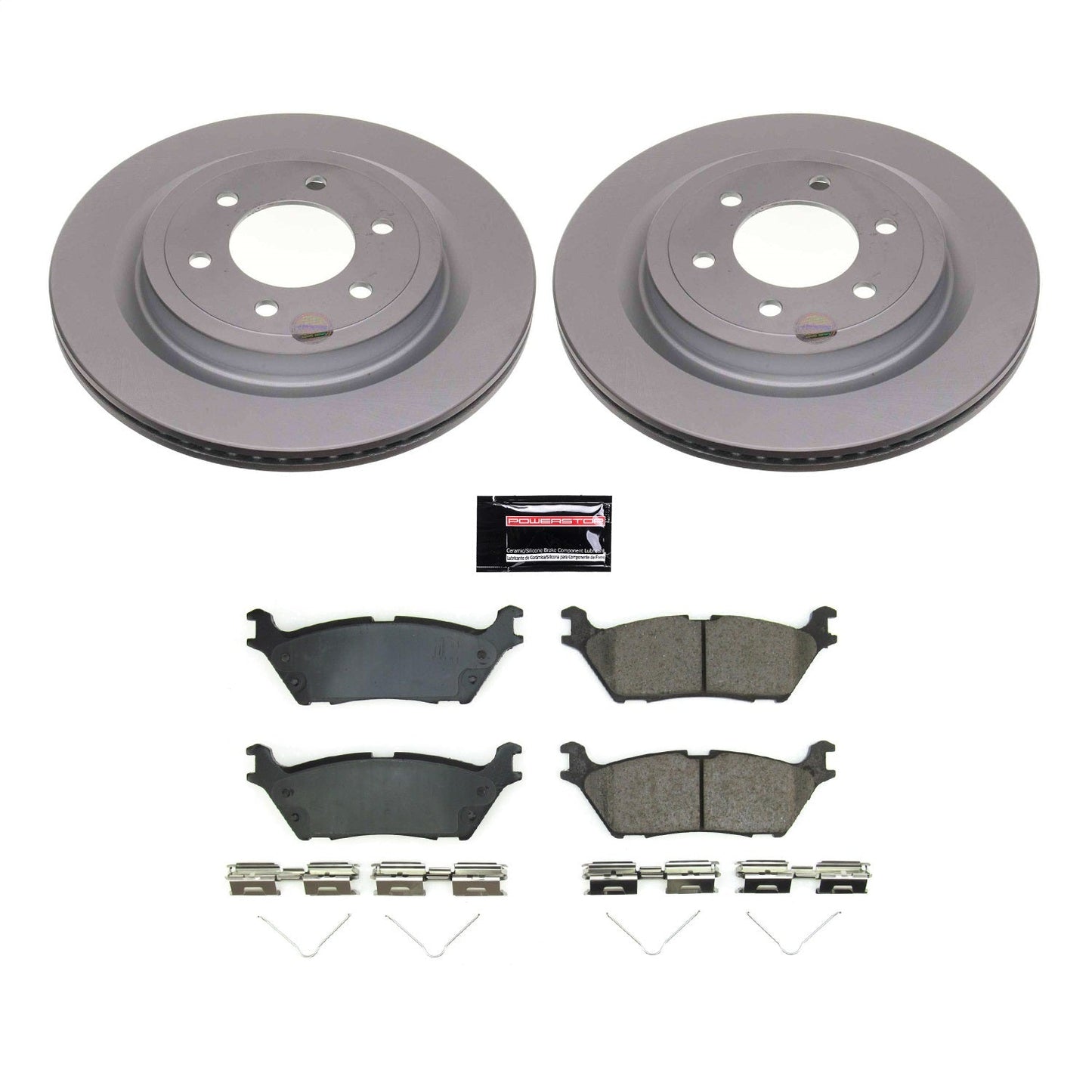 PowerStop Rear Z17 Coated Brake Kit w/ 350mm Rear Rotors | Ford F-150 (21-22) (CRK8765)