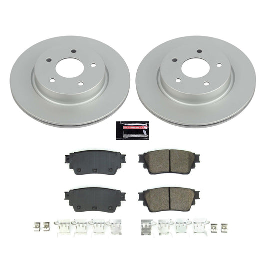 PowerStop Rear Z17 Coated Brake Kit | Nissan Rogue (21) (CRK8771)